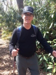 Tod, hiking along the trail. My motivator and supporter!